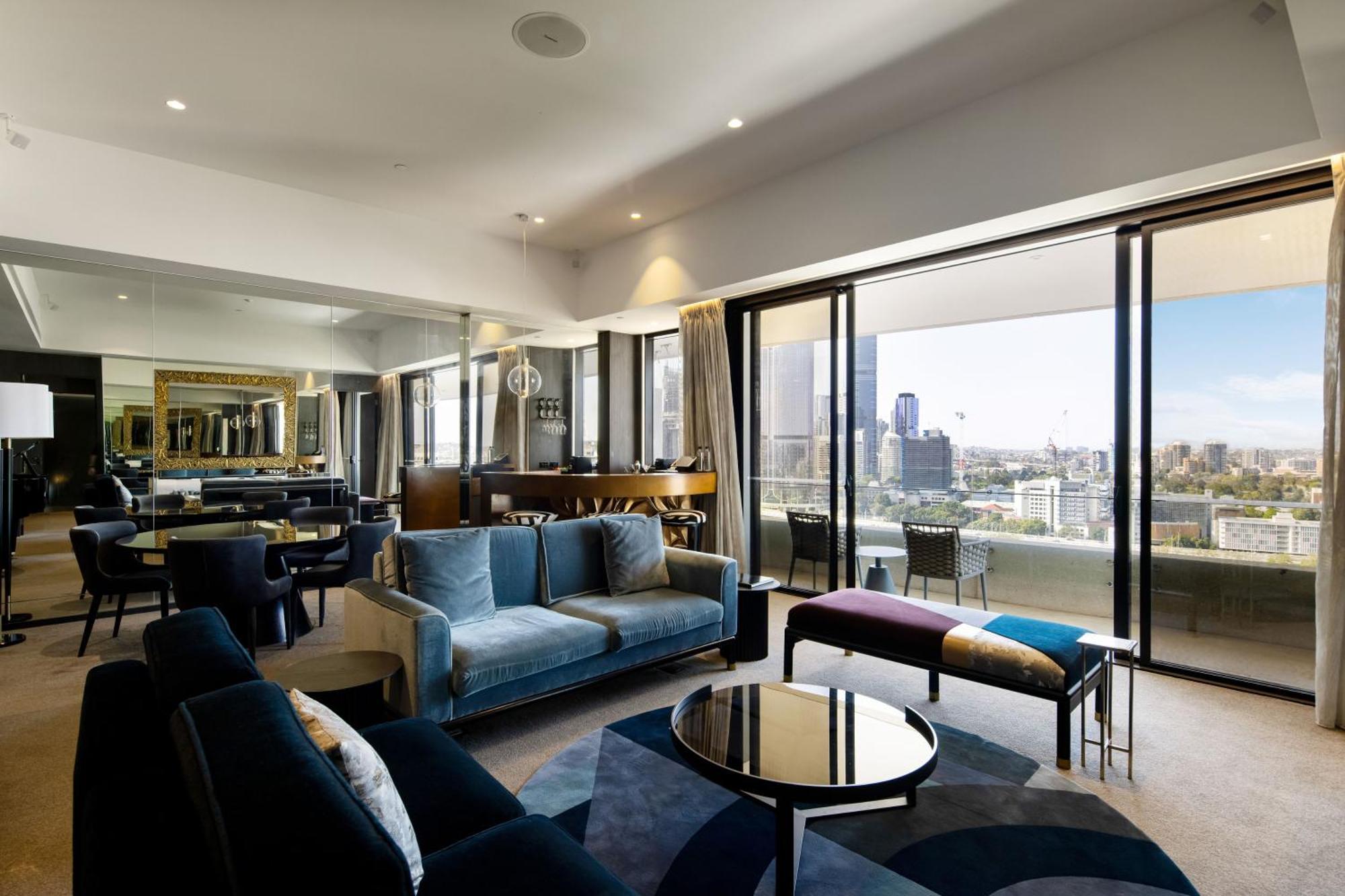 Emporium Hotel South Bank Brisbane Exteriér fotografie The living room of a three-bedroom apartment